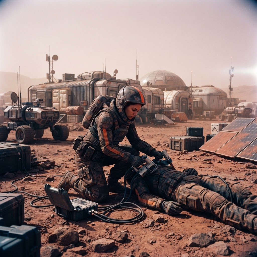 Field plate — Senior Cohort 7 Trauma Surgeon, Valles Marineris Outpost, Mars
