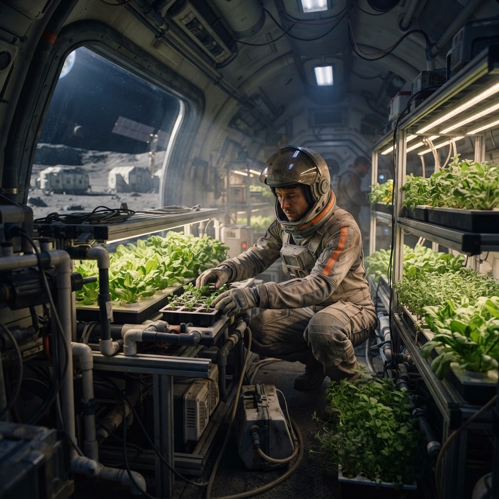 Field plate — Dust Season Apprentice Hydroponics Technician, Far Side Array, Luna