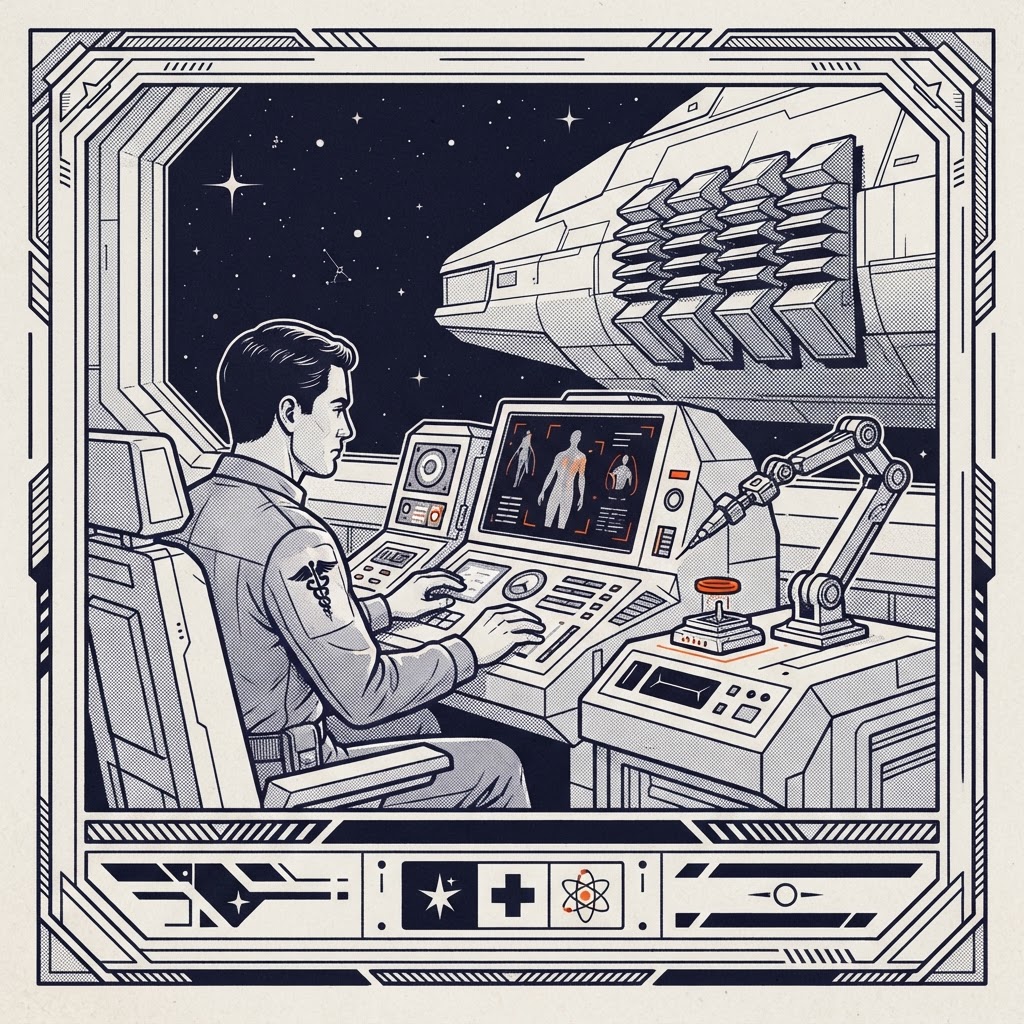 Field plate — Ship's Physician (Long-Haul Medical Officer), Rotating fleet assignments