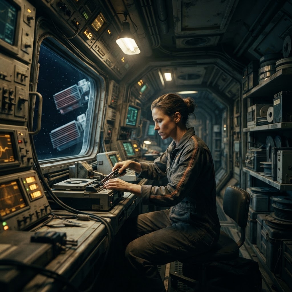 Field plate — Dust Season Archive Technician, Titan Hydrocarbon Works