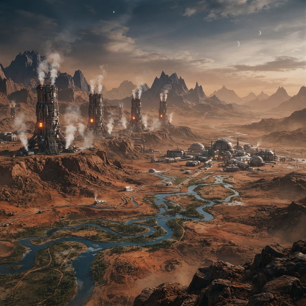 Operational photograph of The Terraforming Authority