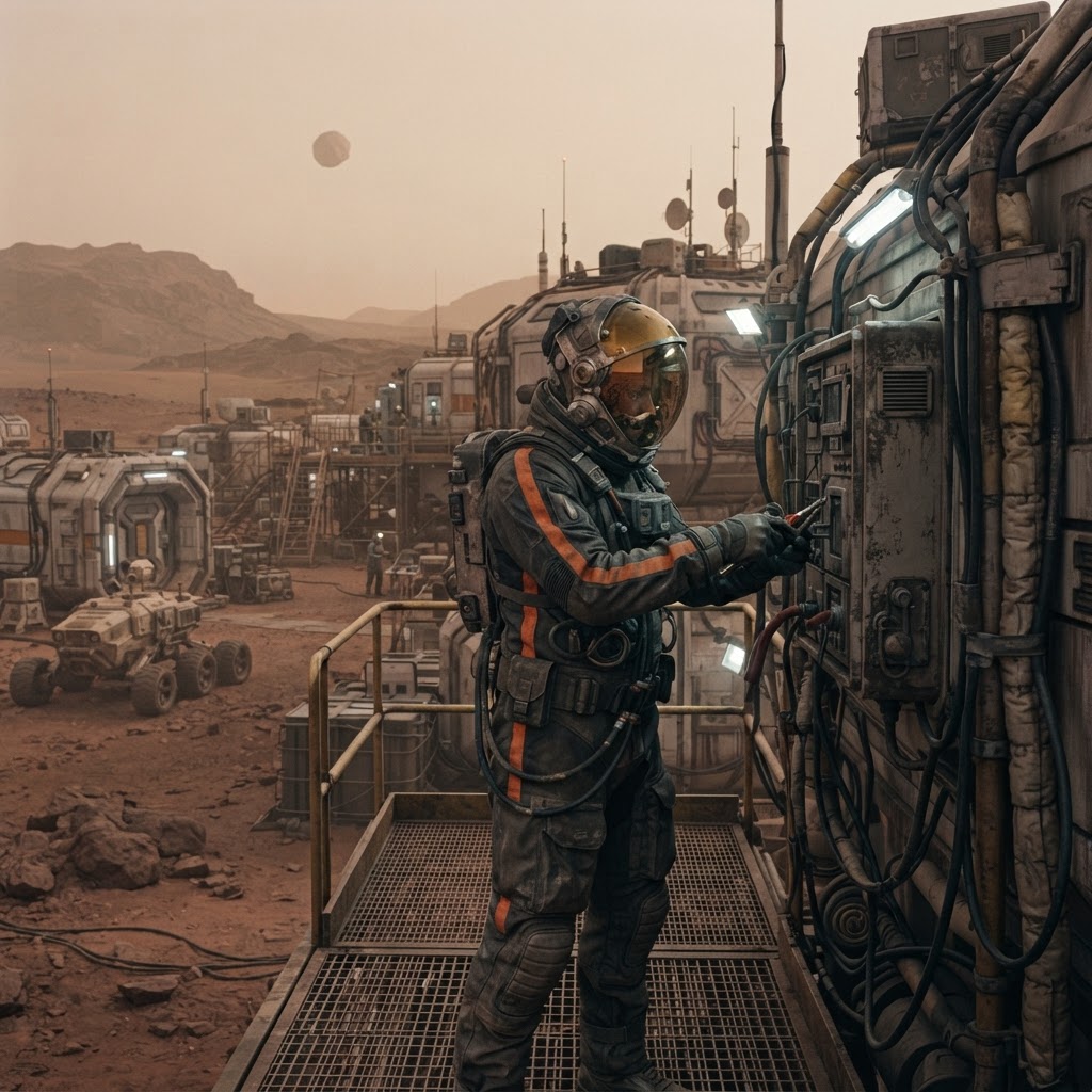 Field plate — Chief Warden of Extravehicular Security, Phobos Transfer Hub, Phobos Transfer Hub