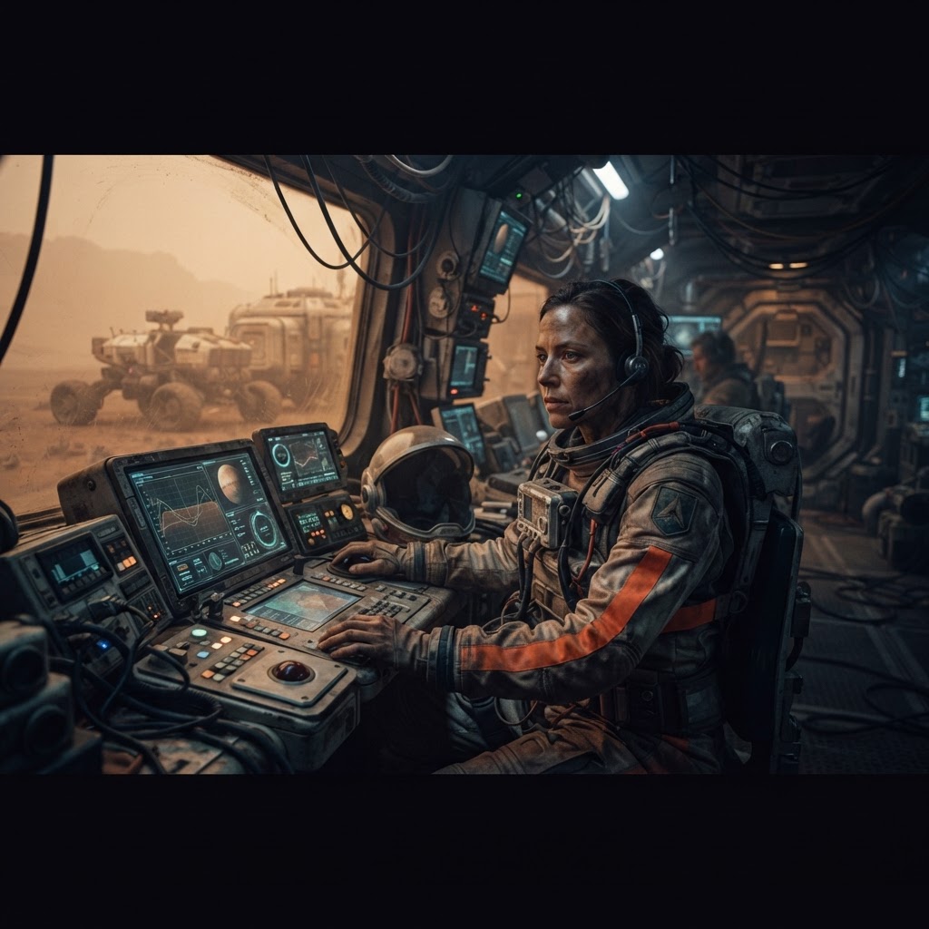 Field plate — Senior Dust Season Navigational Pilot, Phobos Transfer Hub