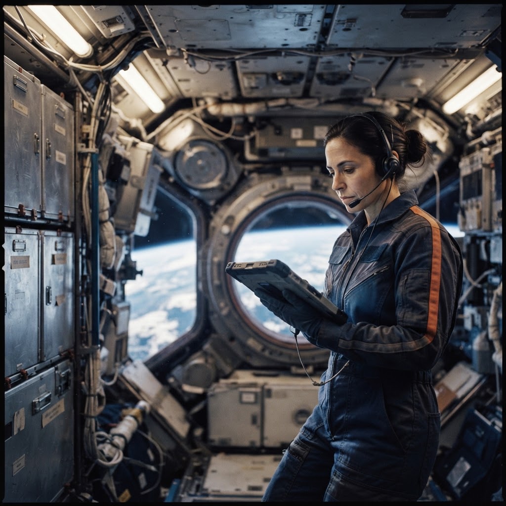 Field plate — Director of Cohort 7 Education and Family Welfare, Gateway Ring, Lunar Orbit