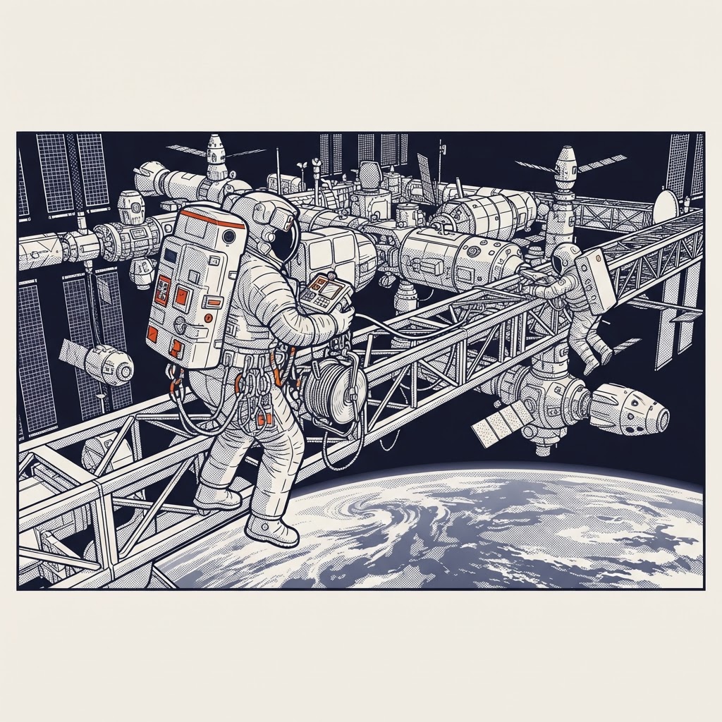 Field plate — EVA Safety Diver (Standby Rescue), Rotating, LEO shell
