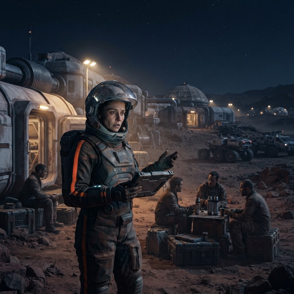 Field plate — Senior Night Cycle Social Cohesion Coordinator, Elysium Settlement, Mars
