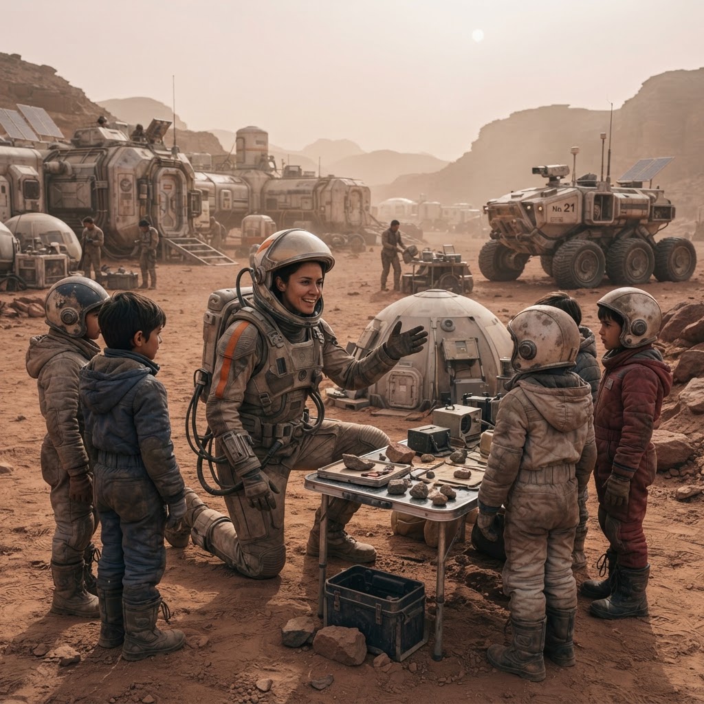 Field plate — Specialist for Martian Youth Acculturation, Valles Marineris Outpost, Mars