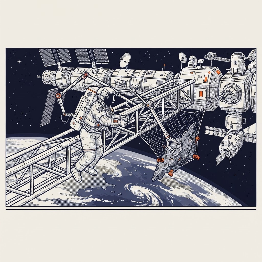 Field plate — Kessler Mitigation Specialist (Debris Wrangler), Rotating, LEO shell