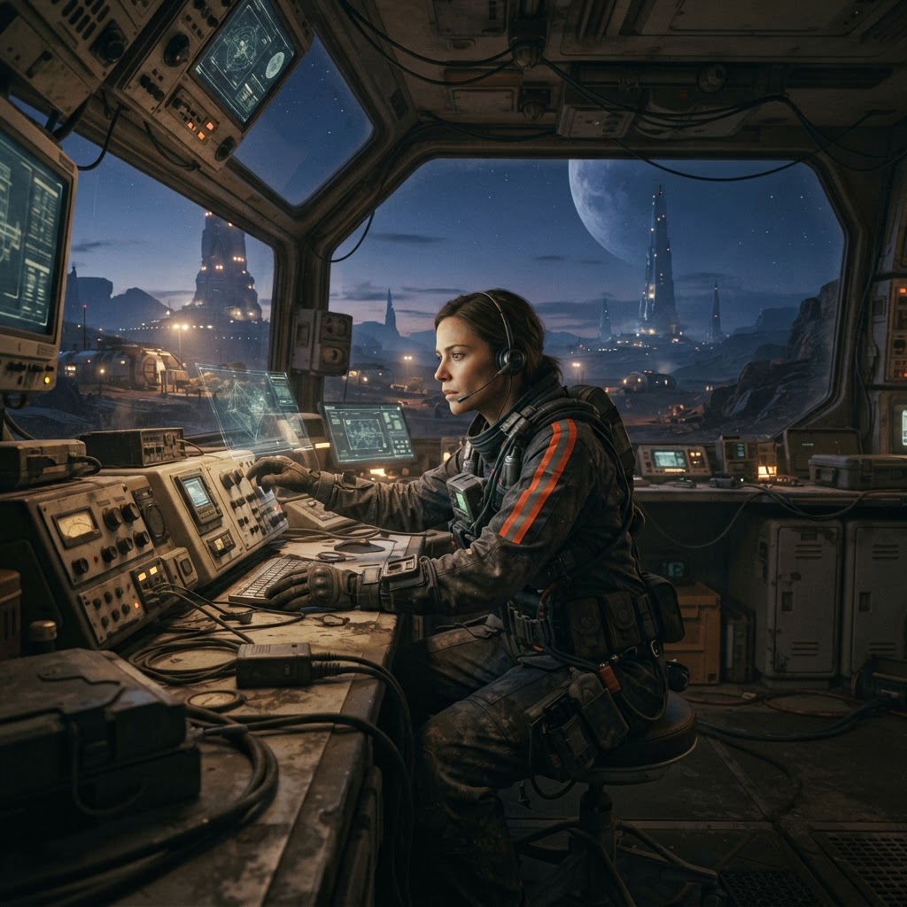 Field plate — Navigation and Transit Logistics Technician, Proxima Centauri b Advance Mission