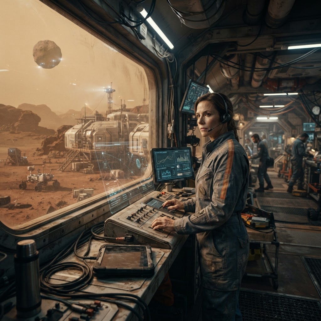 Field plate — Director of Phobos Orbital Mining Operations, Phobos Transfer Hub