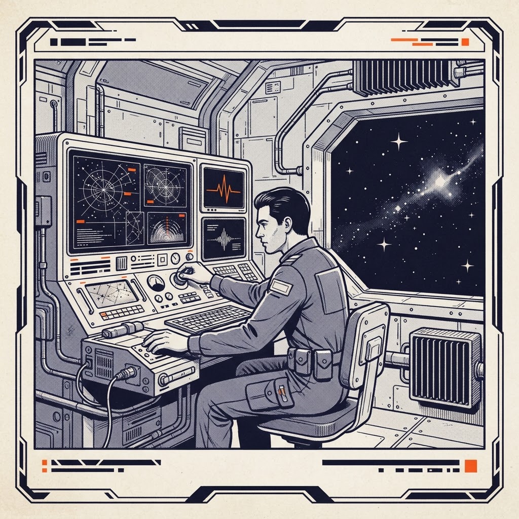 Field plate — Exosolar Signals Intelligence Analyst, Listening Post ECHO, Kuiper Belt