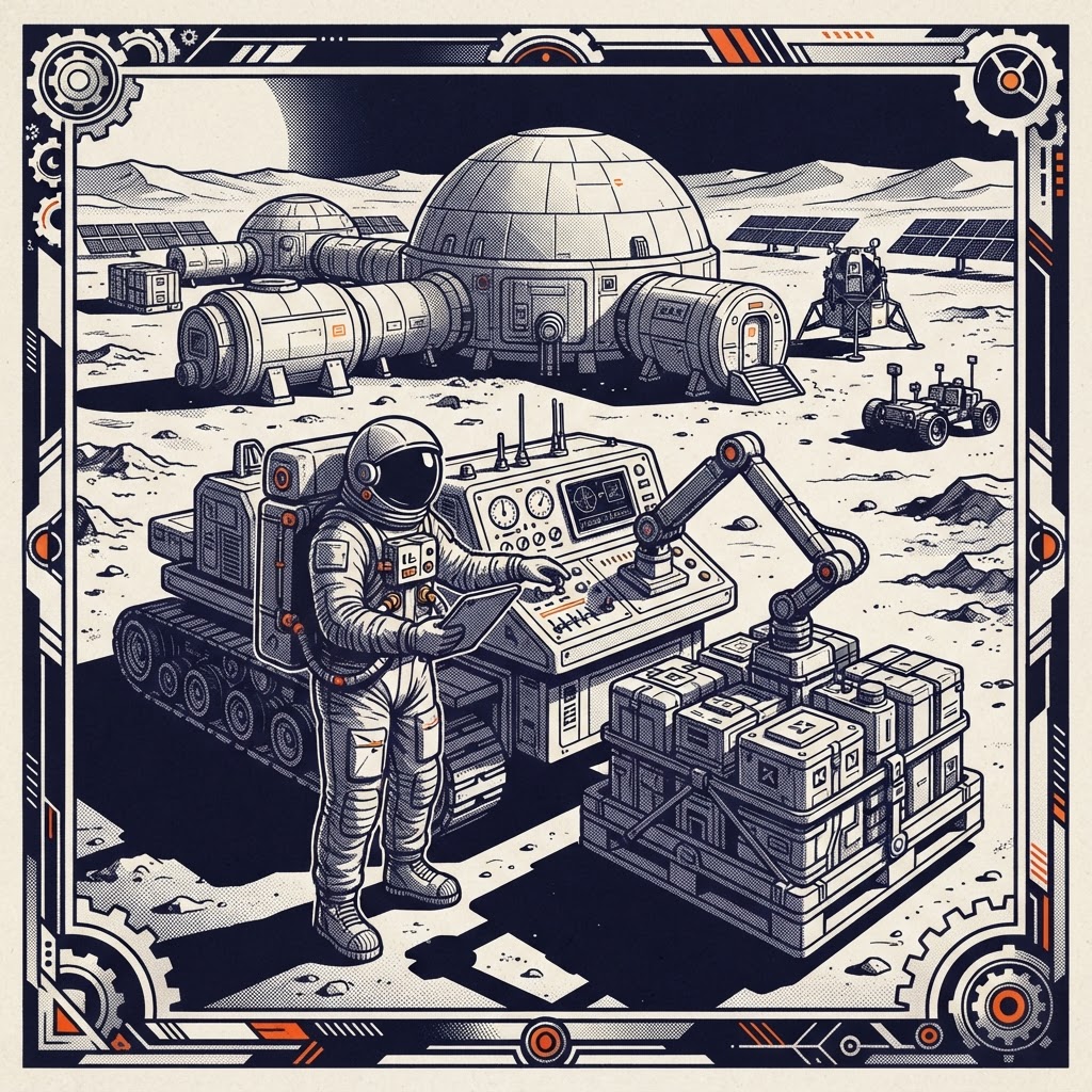 Field plate — Chief Conjunction Class Logistics Officer, Far Side Array, Luna