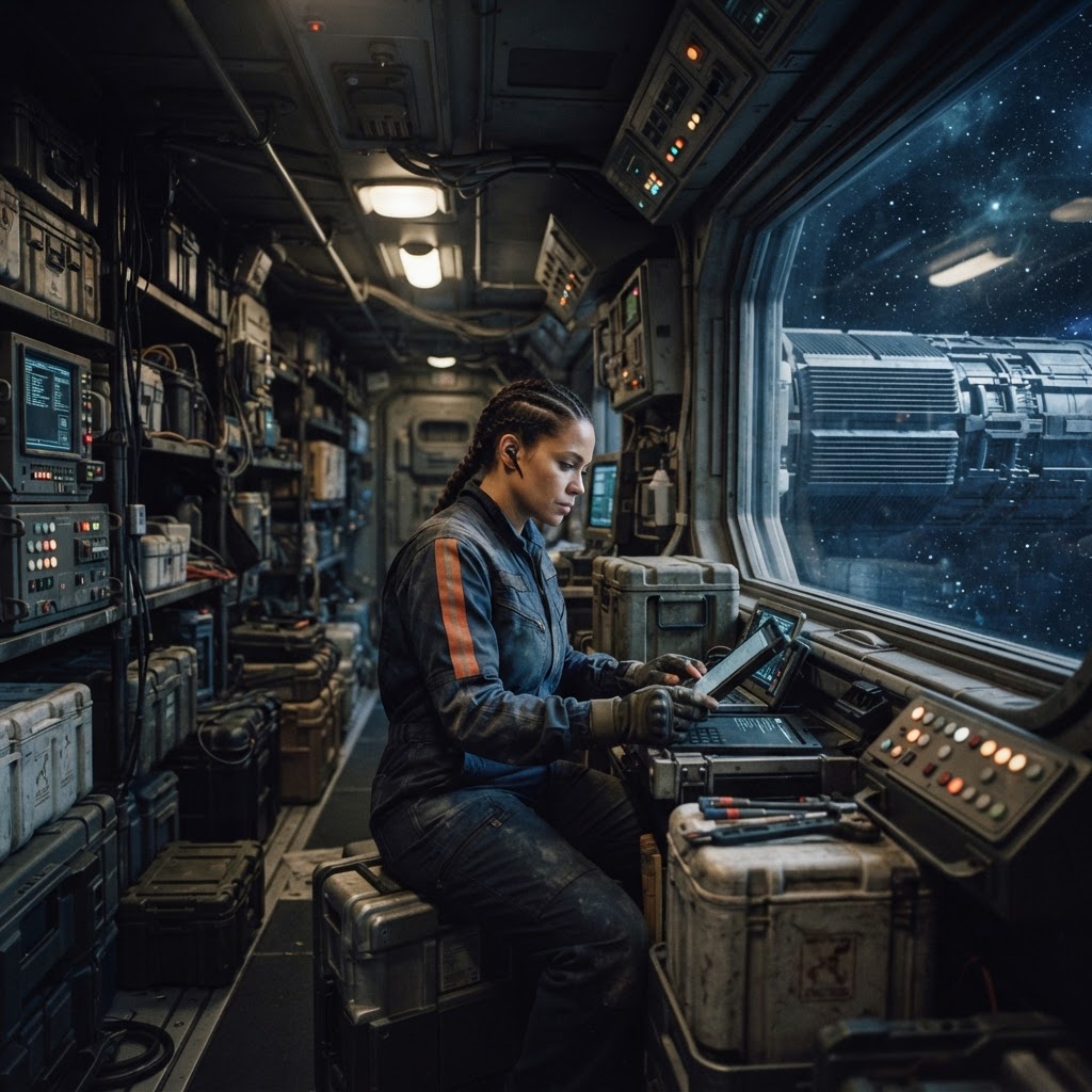 Field plate — Logistics Technician, First 500 Cryo-Supply Division, Enceladus Plume Station