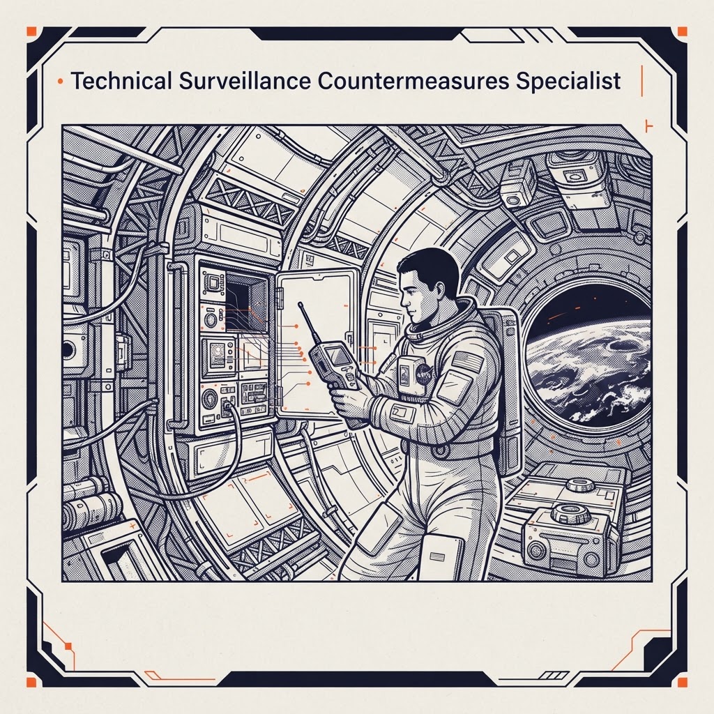 Field plate — Technical Surveillance Countermeasures Specialist, Gateway Ring, Lunar Orbit