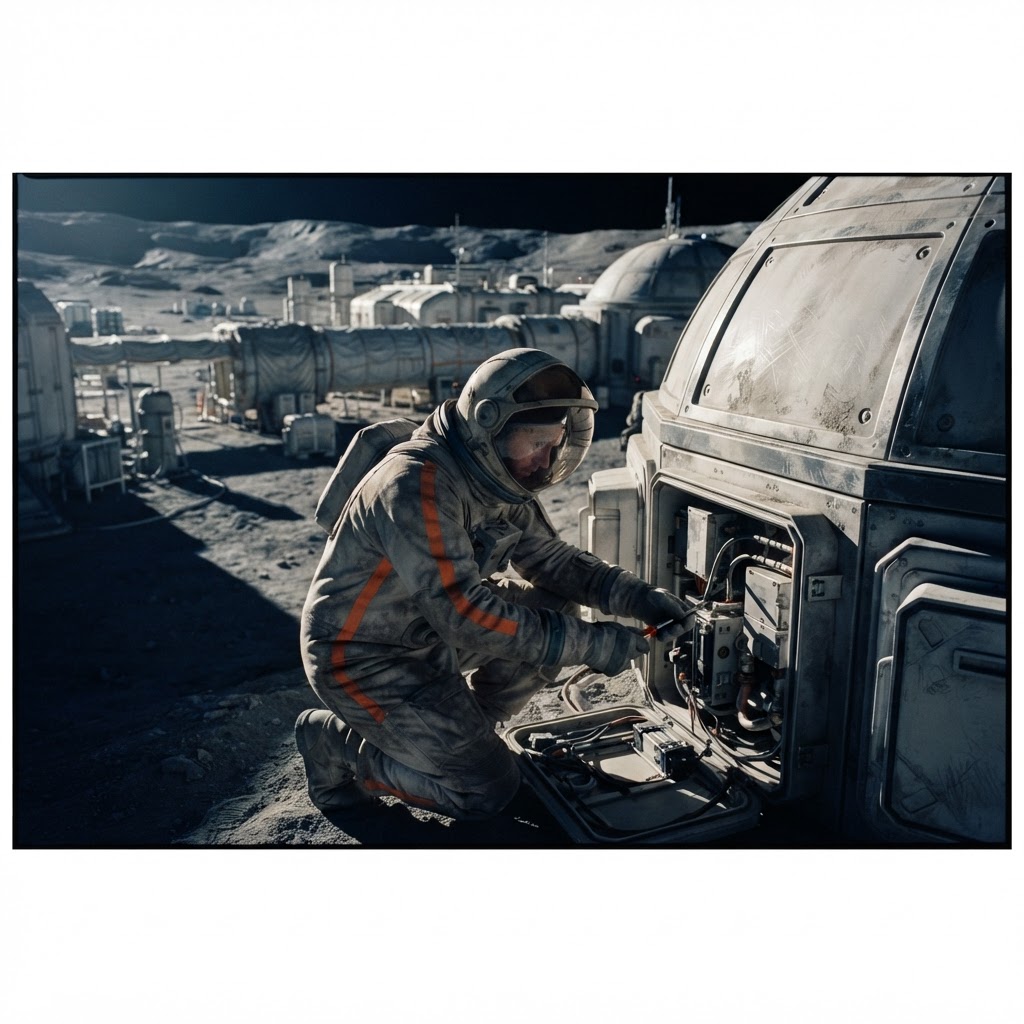 Field plate — Apprentice Habitat Systems Technician Cohort 7, Shackleton Base, Luna South Pole