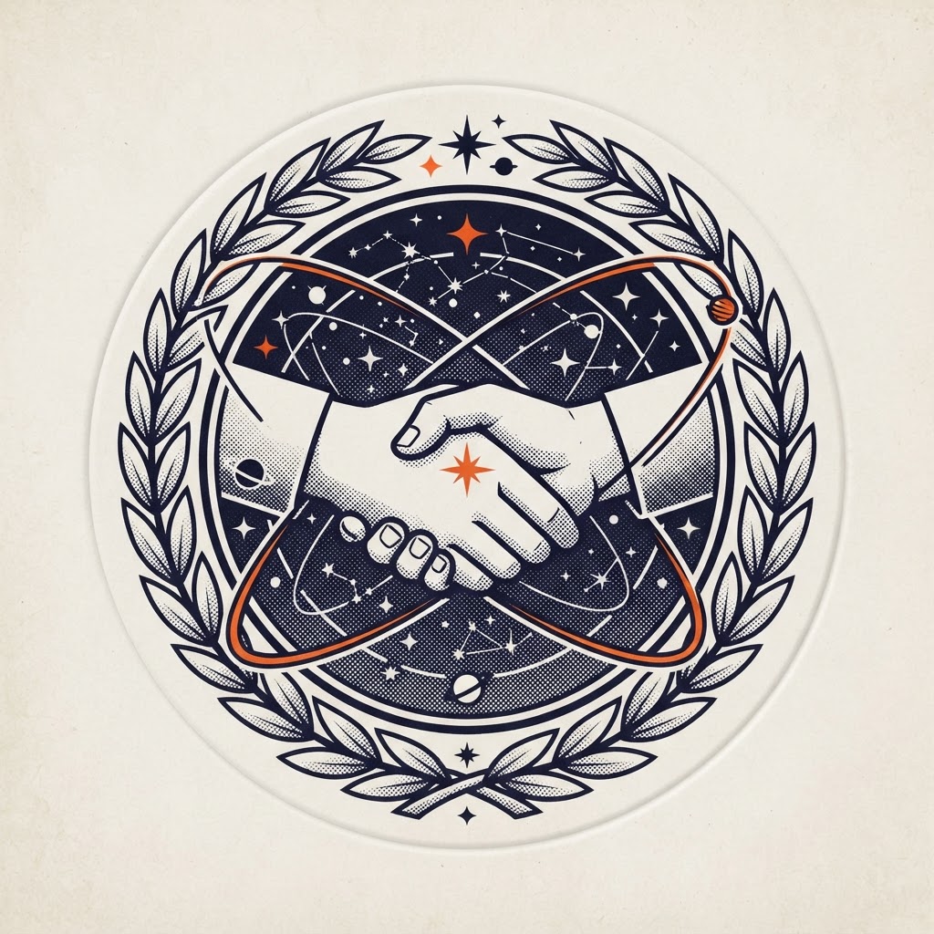 Official seal plate of The Intergalactic Peacekeeping Accord