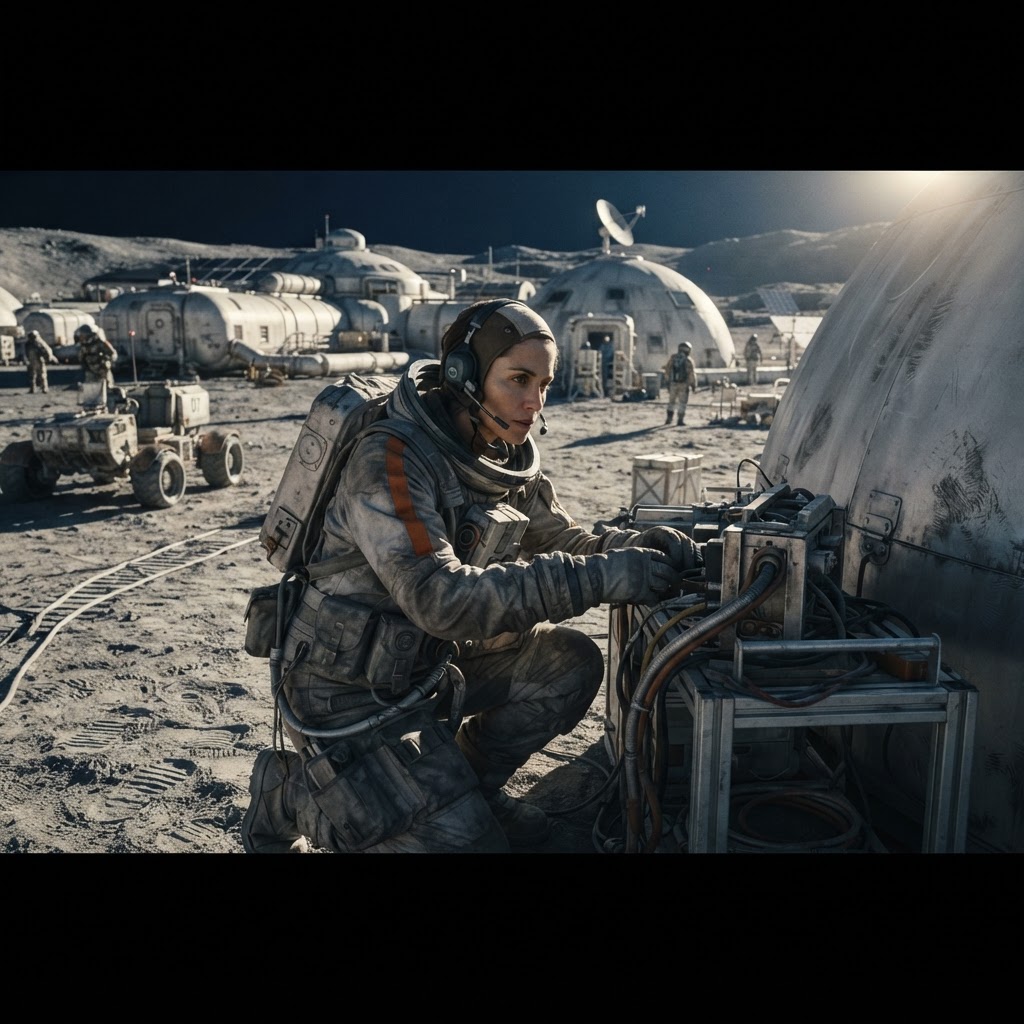 Field plate — Director of Cohort 7 Cultural Integration, Far Side Array, Luna