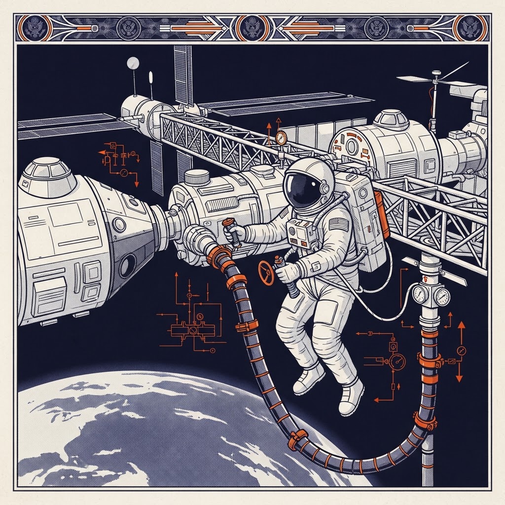 Field plate — Orbital Fuel Depot Operator, Depot 7, LEO