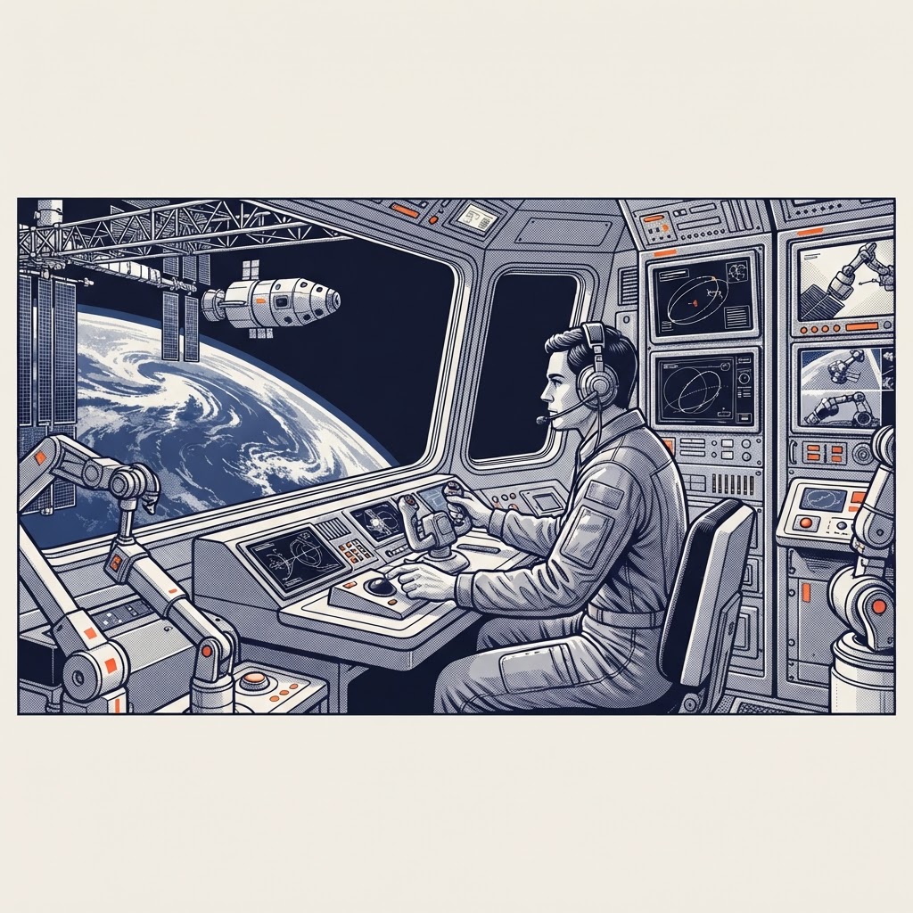 Field plate — Teleoperation Bay Supervisor, Gateway Teleop Facility, Lunar Orbit