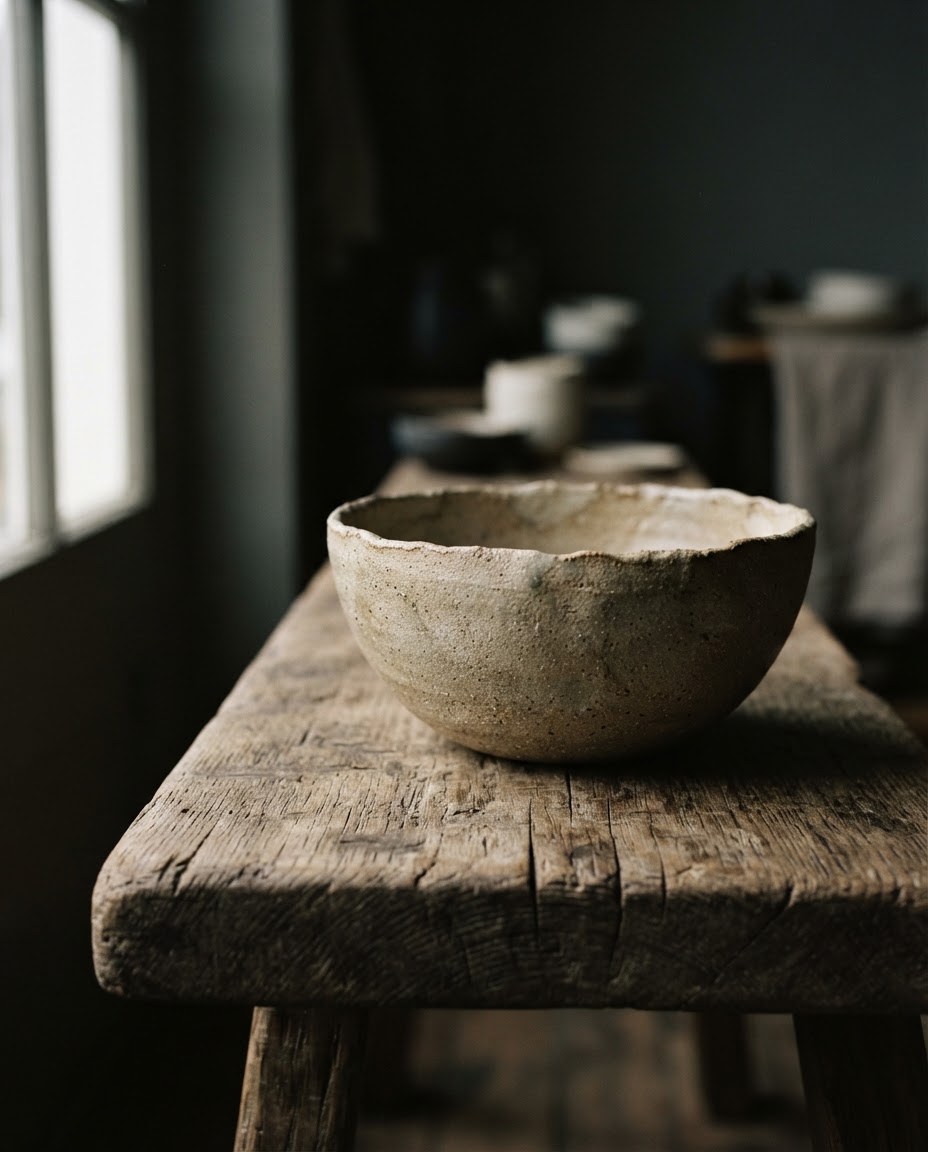 Terracotta Moon Vessel