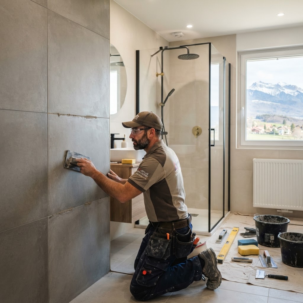 artisan carrelage extérieur Morteau