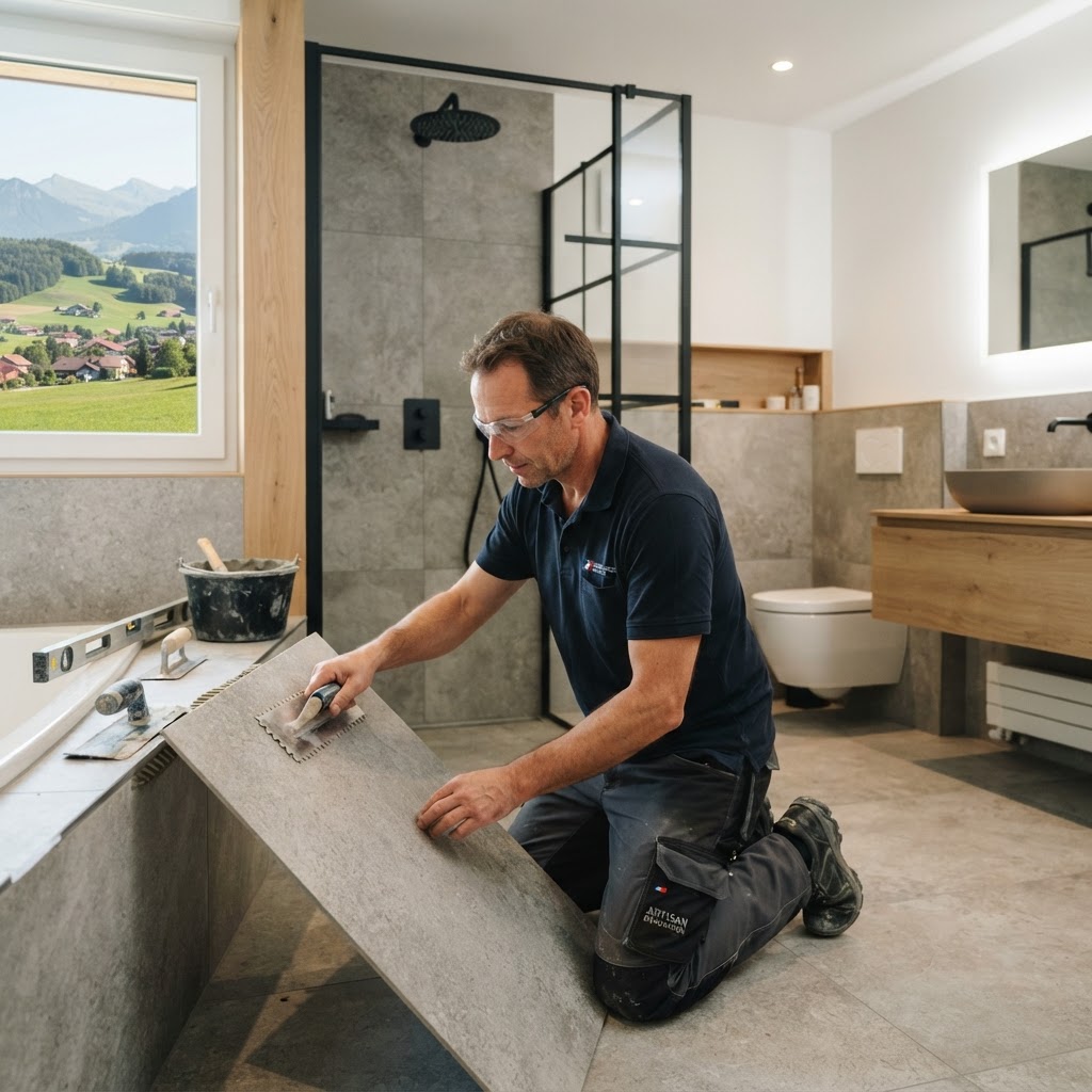 Douche italienne devis Montbéliard