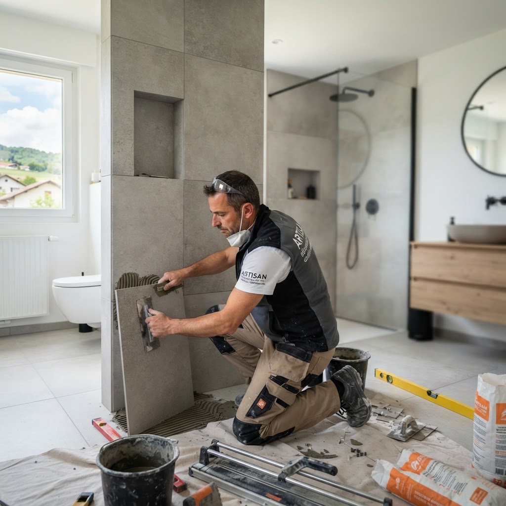 peinture carrelage salle de bain