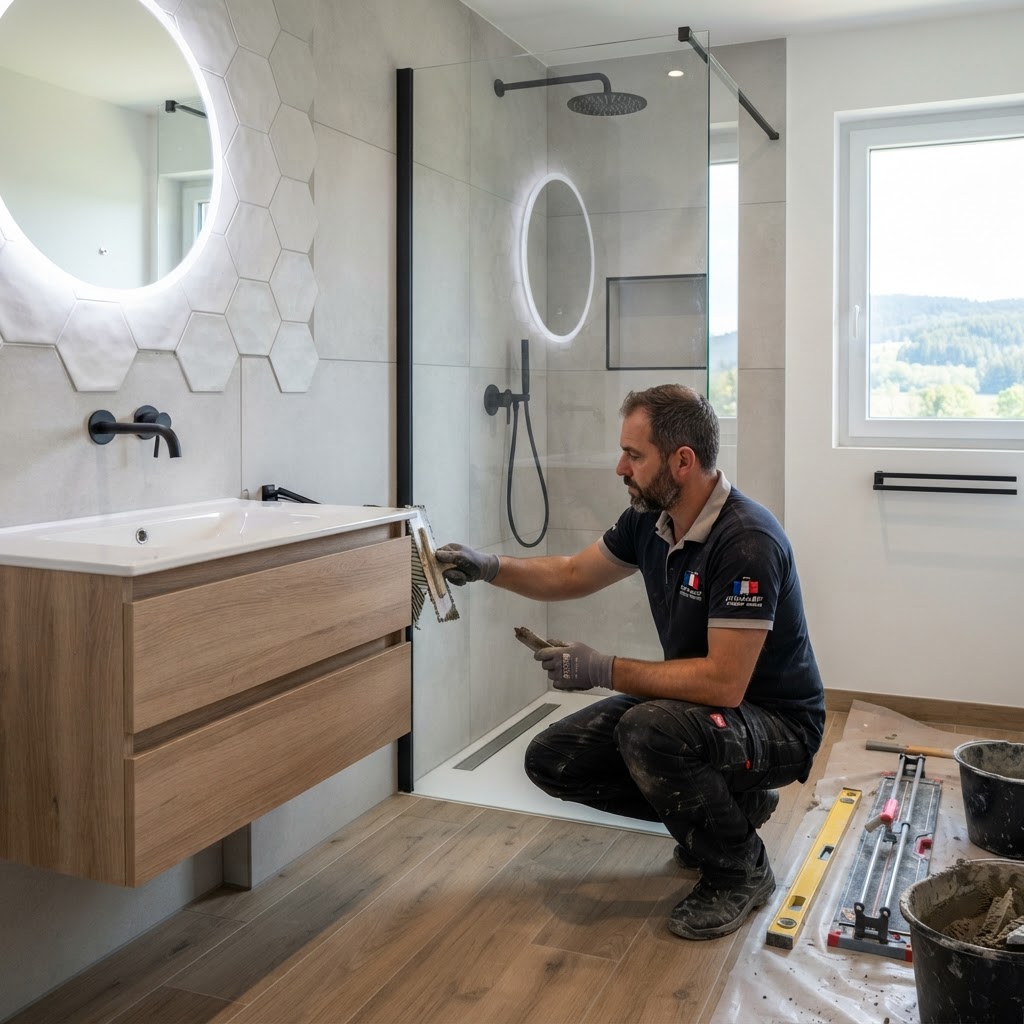 carrelage salle de bain prix Pontarlier