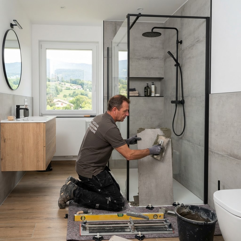 économiser rénovation salle de bain Suisse acheter matériaux France