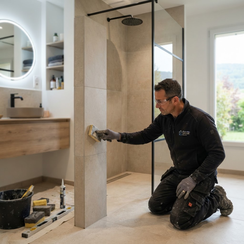 artisan carrelage salle de bain Morteau