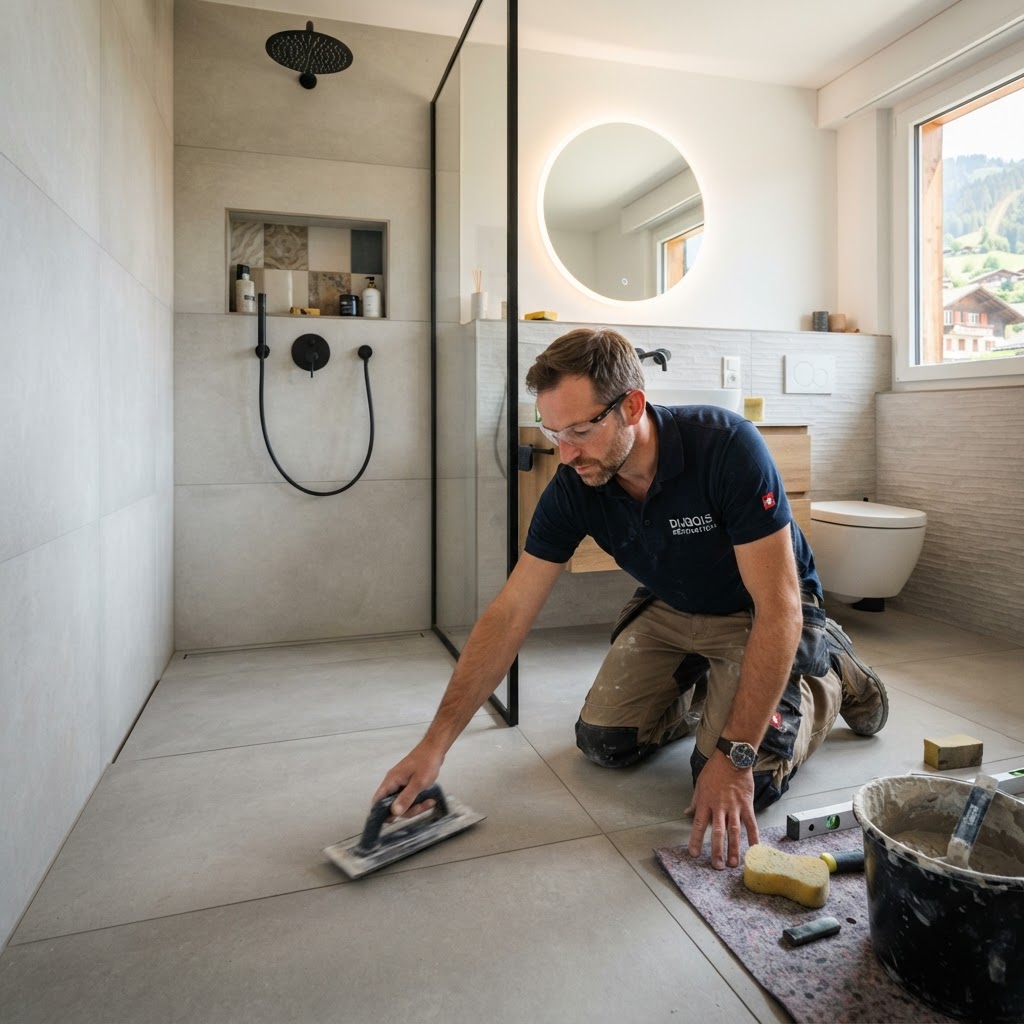 carrelage salle de bain Morteau prix