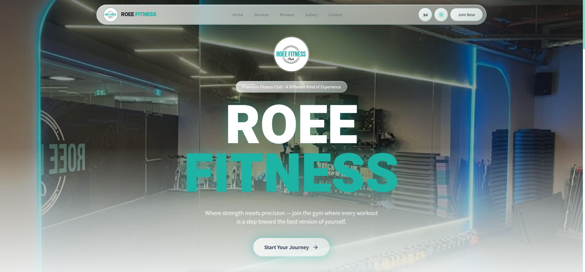 Fitness Club website template preview