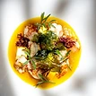 Langoustine, saffron emulsion