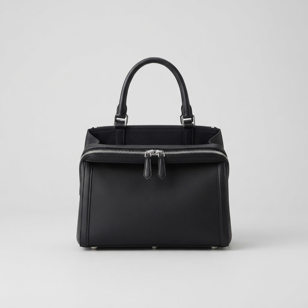 Duo Zipped Calfskin Bag