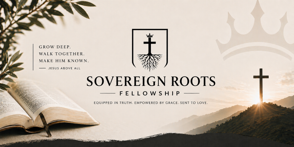 Brand identity slide 3 for Sovereign Roots Fellowship