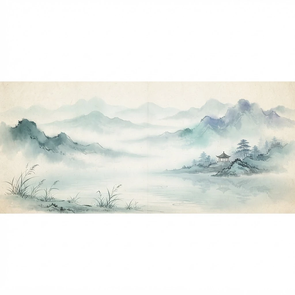 涵泉水墨山水