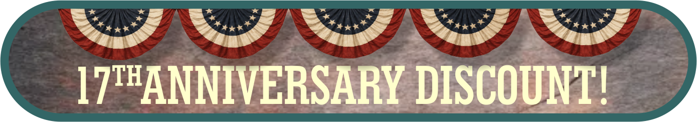 17th Anniversary Discount!