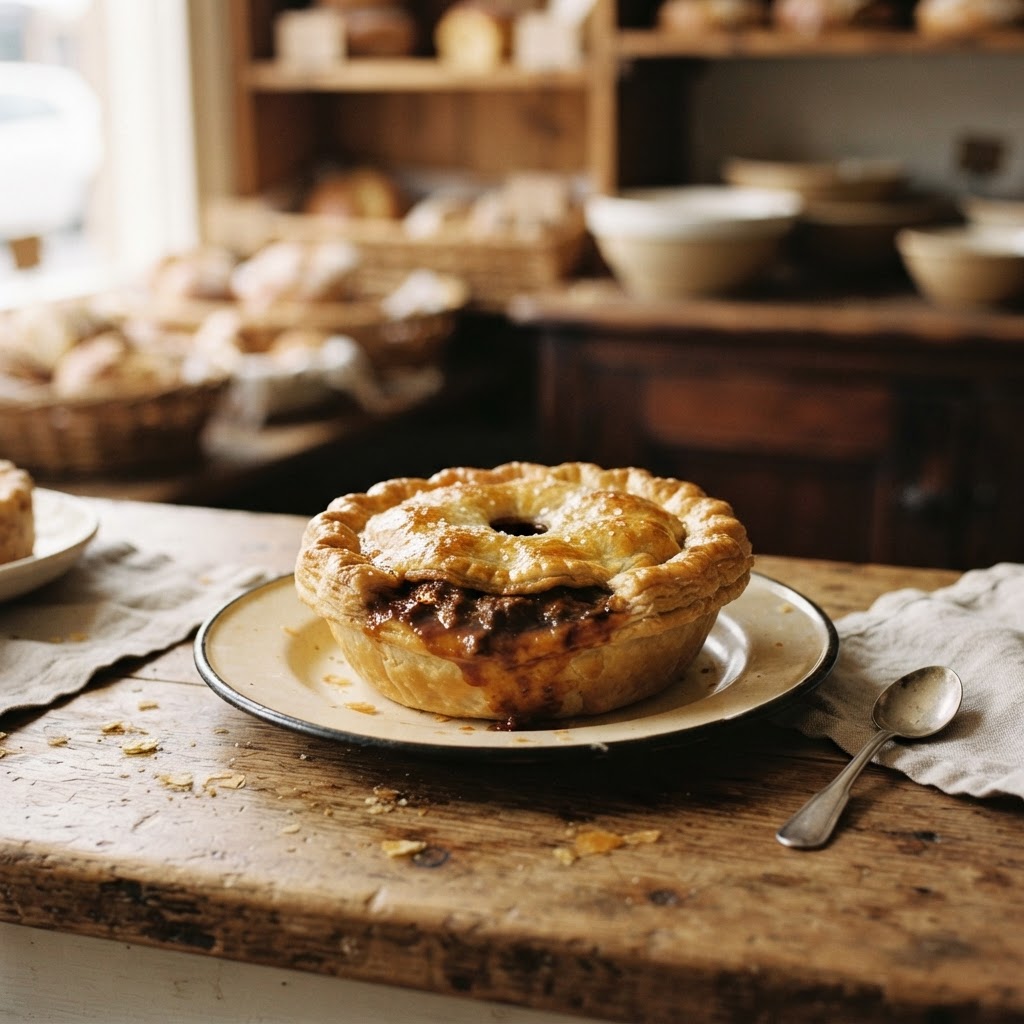 Beef and Red Wine Pie at Michelago General Store & Cafe