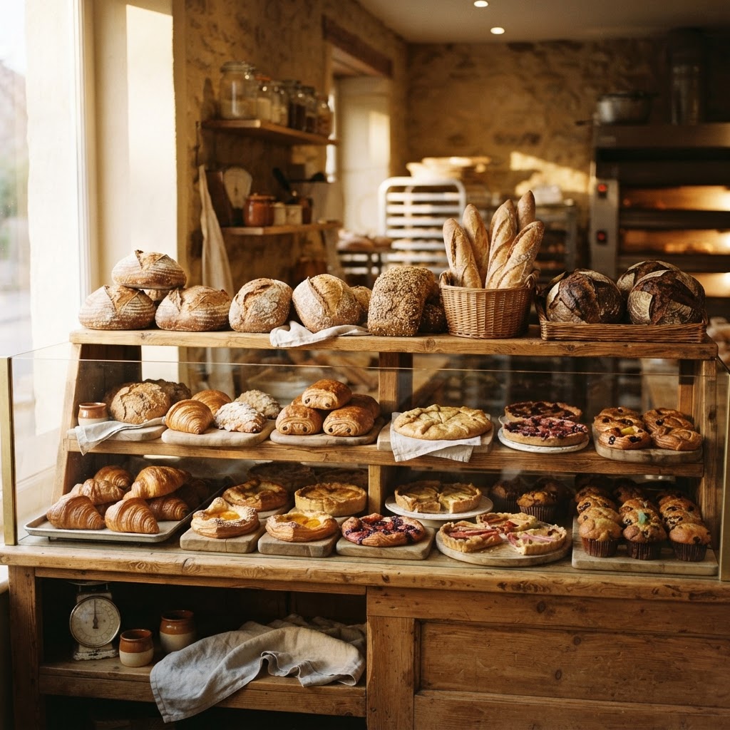 Bakery showcase 2 at Christian Jacques Artisan Boulanger