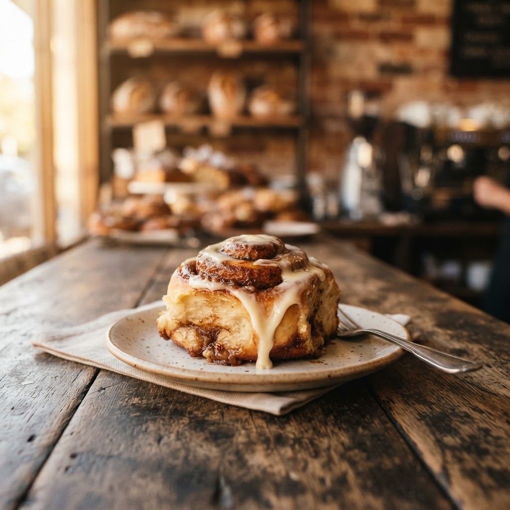 Cinnamon Bun at The Passionate Baker