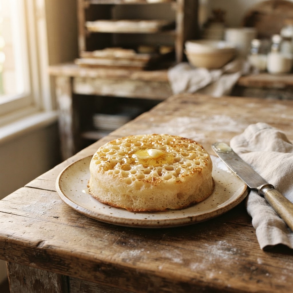 House-made Crumpets at The Good Loaf Sourdough Bakery & Cafe