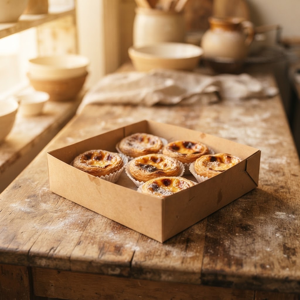 Box of 6 Pastel de Nata at Saudade