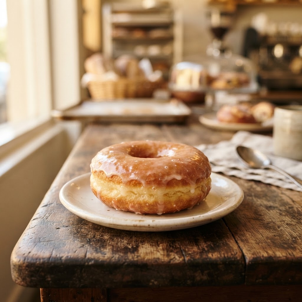 Classic Glazed Donut at Queens Pastry