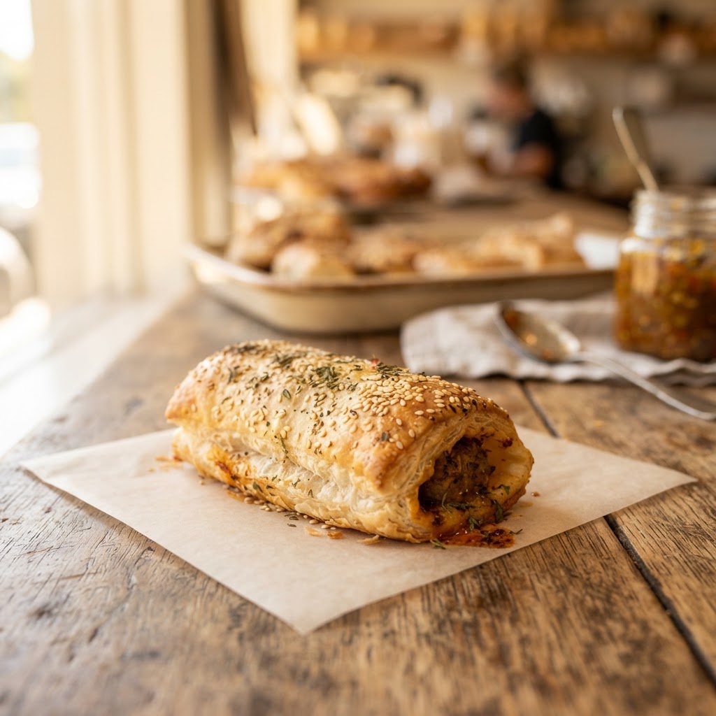 Moroccan Lamb Sausage Roll at Abbots and Kinney