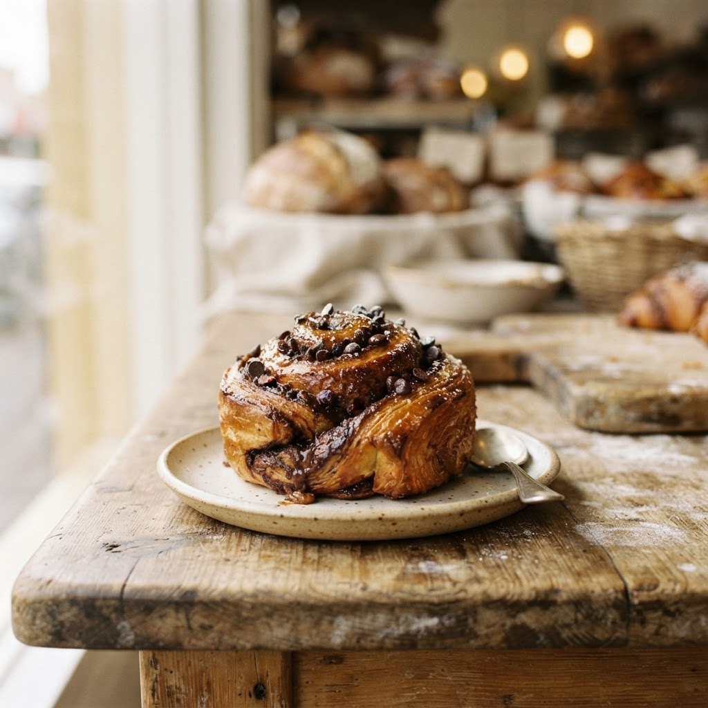 Chocolate Babka Scroll at Zelda's Bakery