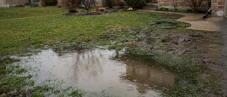 Yard Drainage — residential drainage service imagery