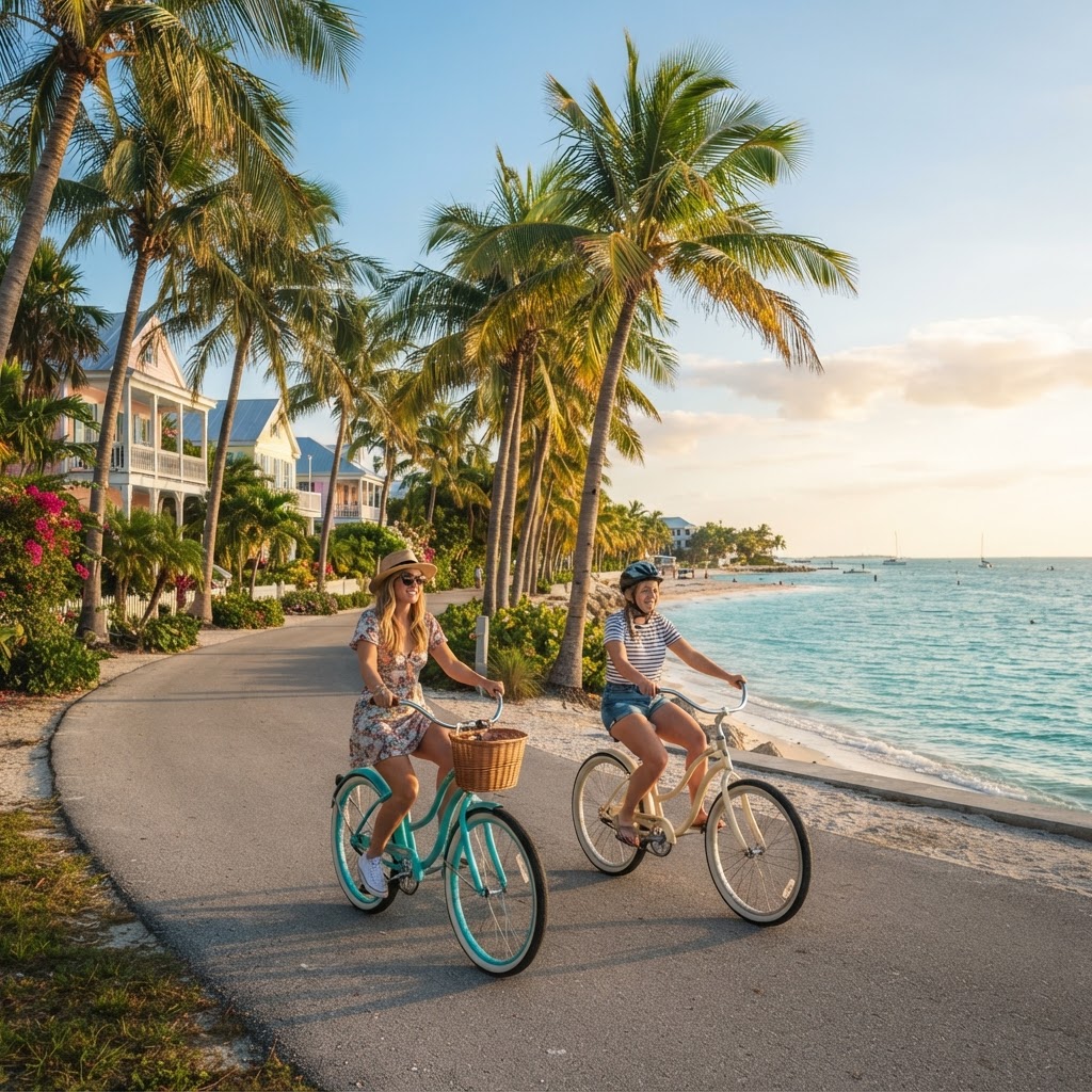Key West tropical coastal cycling