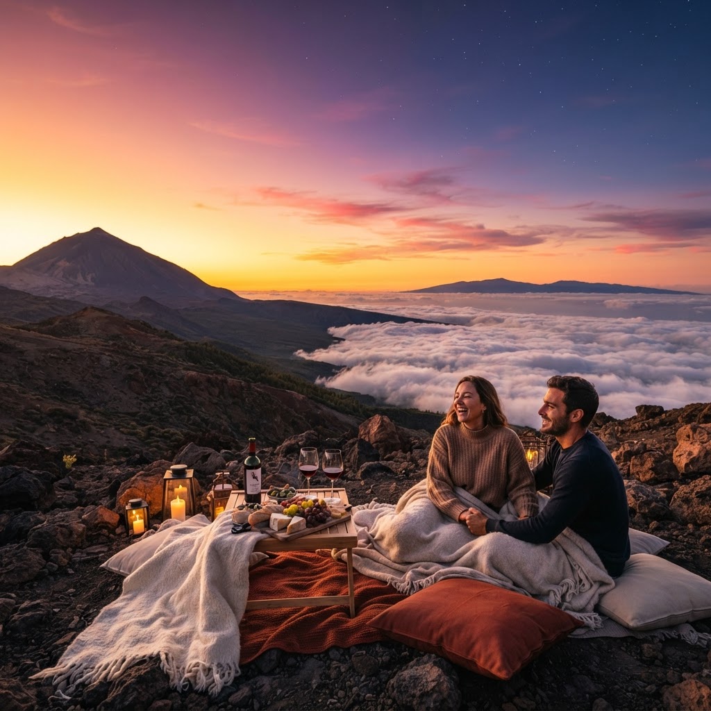 Teide stargazing sunset