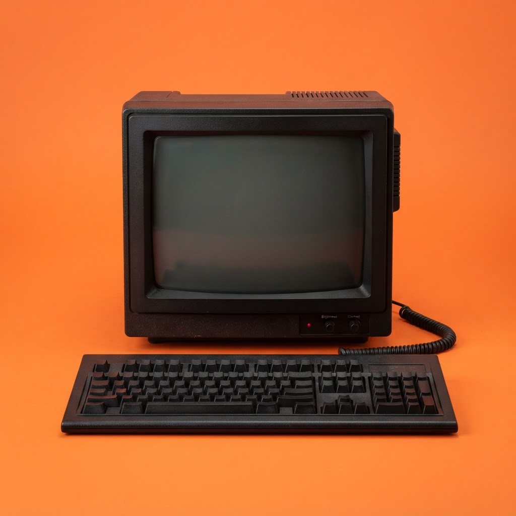 Vintage computer featuring the Bankruptcy Trail game