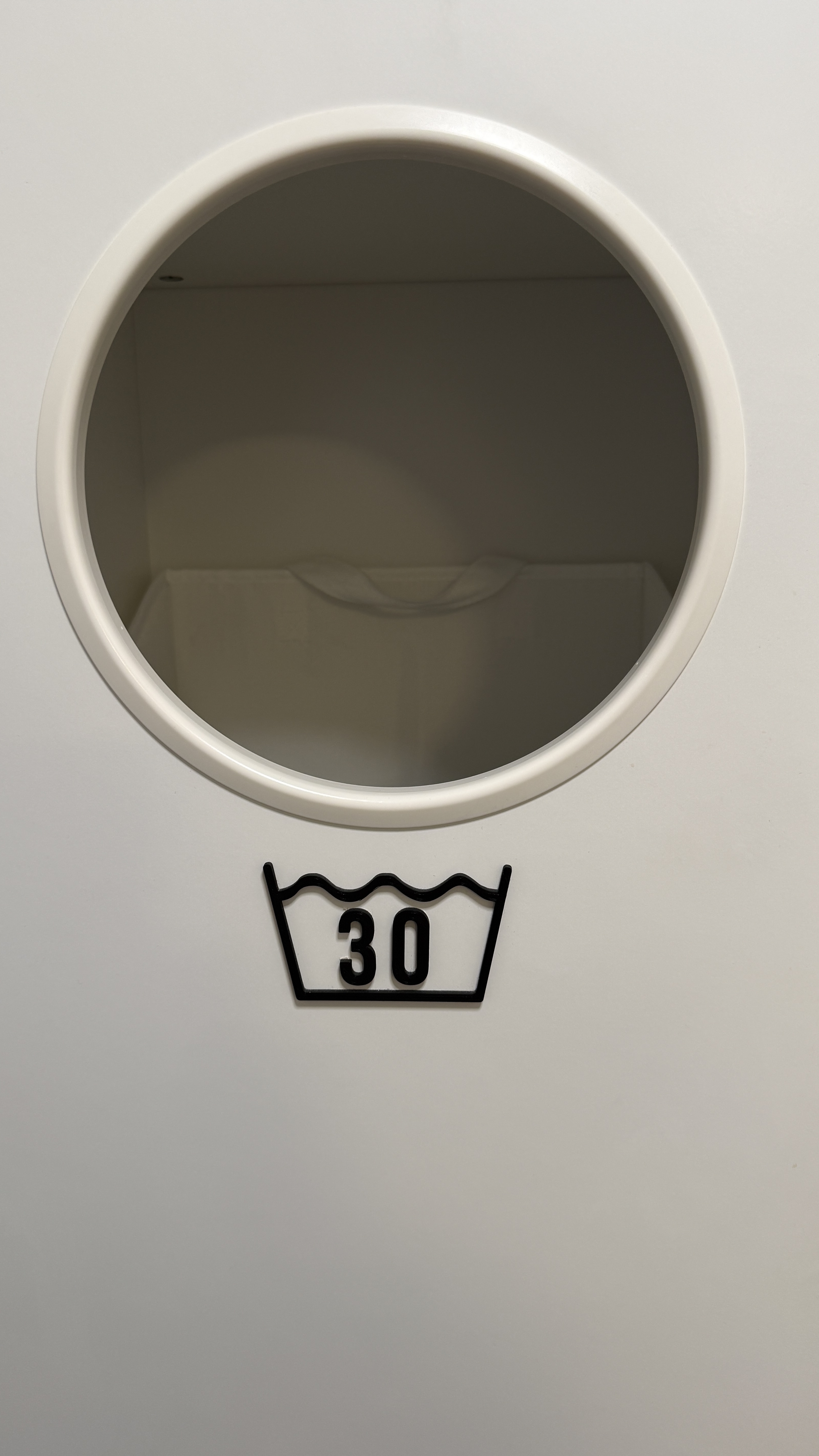 3D-printet vaskesymbol — 30°C til IKEA Nysjön